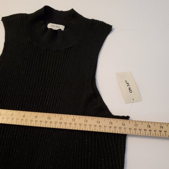 On 34th Women's Sleeveless Top Sweater Bodysuit Mock Neck Size XXL. - Picture 15 of 15